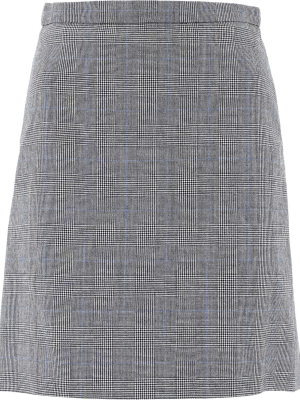 Alexander Mcqueen Checked Flared Mini Skirt