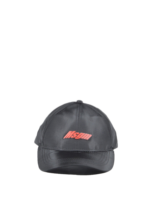 Msgm Kids Logo Patch Baseball Cap