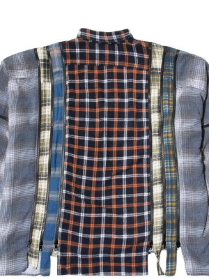 7 Cuts Zipped Wide Flannel Shirt Ss21 2