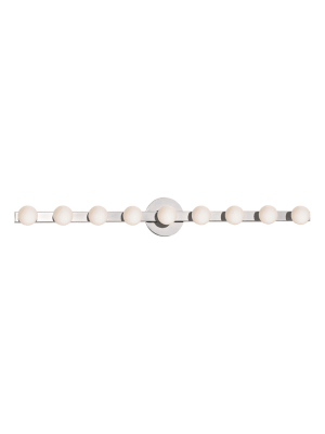 Taft 9  Light Wall Sconce Polished Chrome