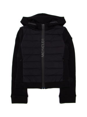 Moncler Enfant Logo Print Hooded Jacket