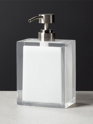 Millenium White Soap Pump