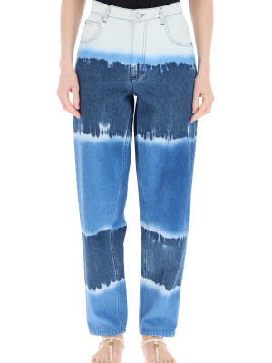 Alberta Ferretti Tie Dye High-waisted Jeans