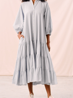 Checks Kaftan Dress
