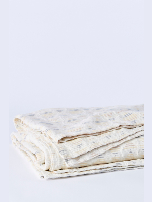 Coyuchi Monrovia Organic Matelasse Throw