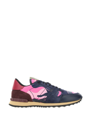 Valentino Garavani Camouflage Rockrunner Sneakers