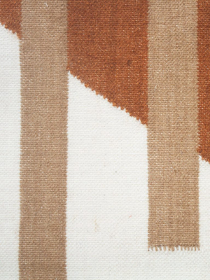 Luna Stripes Wool Rug - Ochre