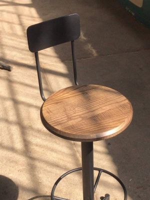 Mast Counter Stool With Ash And Black Base
