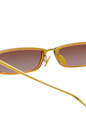 Linda Farrow Issa C7 Rectangular Sunglasses