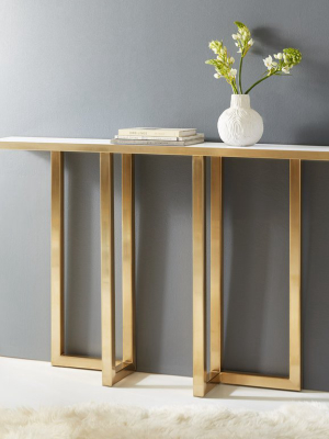 Metal & Acrylic Console Table