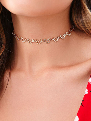 Butterfly Chain Choker Necklace