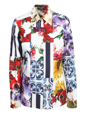 Dolce & Gabbana Patchwork Print Shirt