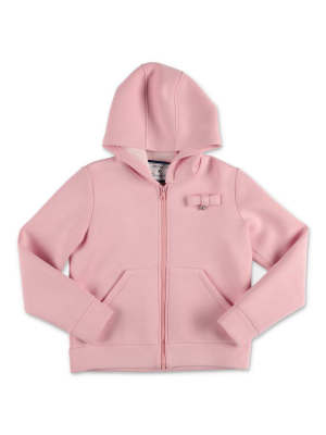 Simonetta Bow Detail Hooded Jacket