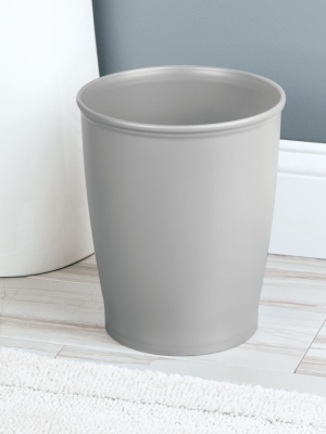 Mdesign Modern Plastic Round Small Trash Can Wastebasket