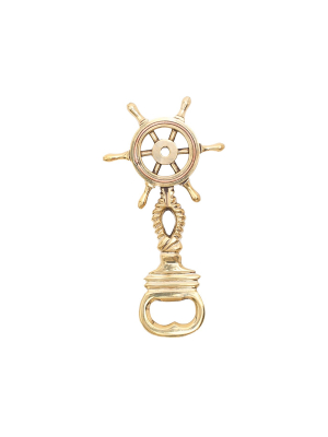 Gallerie Ii Ship Wheel Bottle Opener