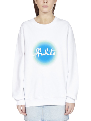 Off-white Logo Degarde Circle Print Sweatshirt