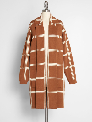 Mid-century Modern Love Sweater Coat