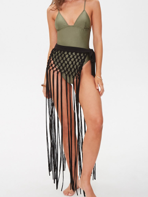 Fringe Swim Cover-up Sarong