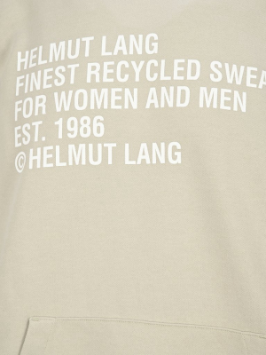 Helmut Lang Recycled Printed Hoodie