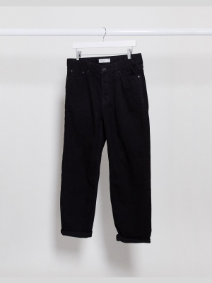 Topman Loose Fit Jeans In Black