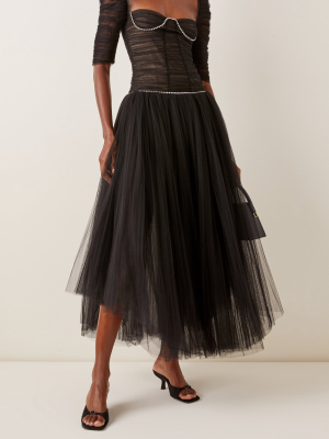 Desi Ruched Tulle Dress