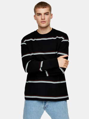 Black Gradient Stripe T-shirt
