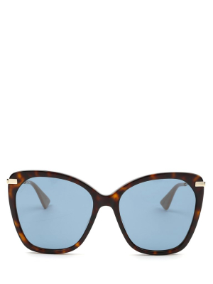 Gucci Eyewear Oversized Frame Sunglasses