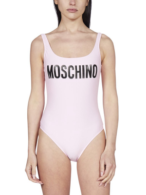 Moschino Logo Print One-piece Swimsuit