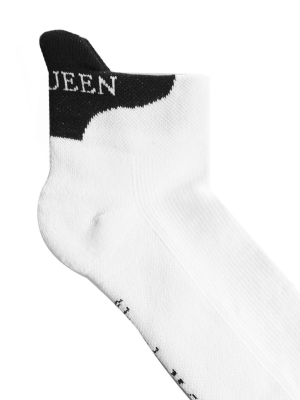 Alexander Mcqueen Logo Intarsia Socks