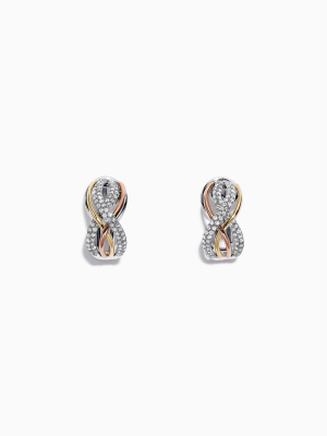 Effy Trio 14k Tri Color Gold Diamond Earrings, 0.55 Tcw