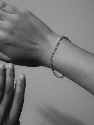 Paperclip Light Bracelet | Sterling Silver