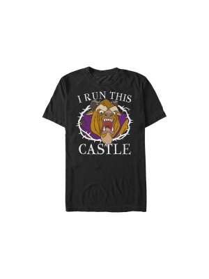 Men's Beauty And The Beast Run Castle T-shirt