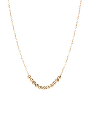 14k Small Bead Necklace