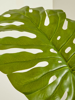 Faux Monstera Leaf