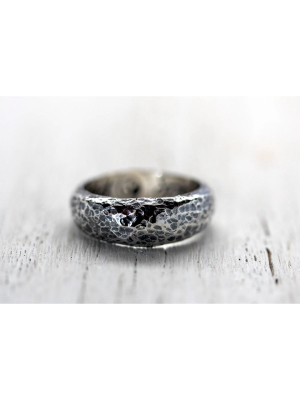 Hammered Band: Silver