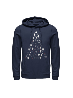 Men's Star Wars Christmas Galactic Ornaments Pull Over Hoodie