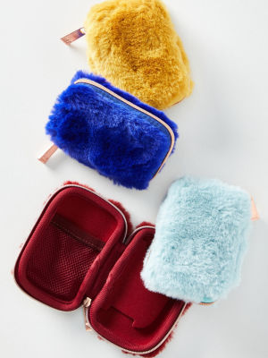 Faux Fur Earbud Case