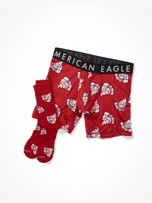 Aeo Socks & 6" Flex Boxer Brief Gift Pack