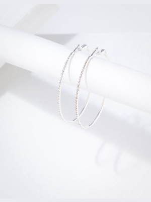 Aeo Silver Hoop Earring