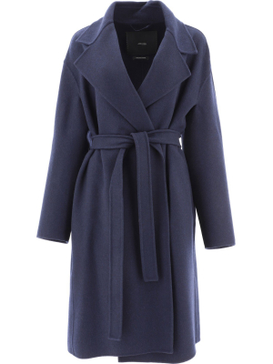 Max Mara Atelier Doppia Tie Belt Wrap Coat