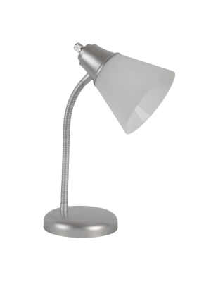 Gabbie Gooseneck Desk Lamp Silver/gray - Decor Therapy