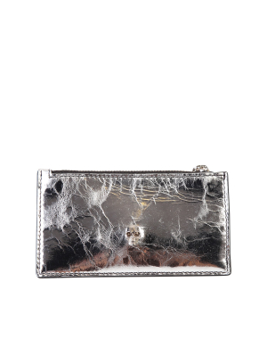 Alexander Mcqueen Skull Zipped Cardholder