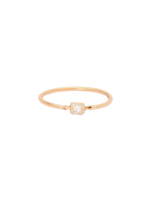 Princess Petite Circle Ring - Diamond