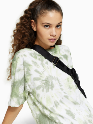 Tall Green Short Sleeve Tie Dye T-shirt