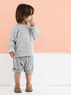 Organic Shorts Grey Melange