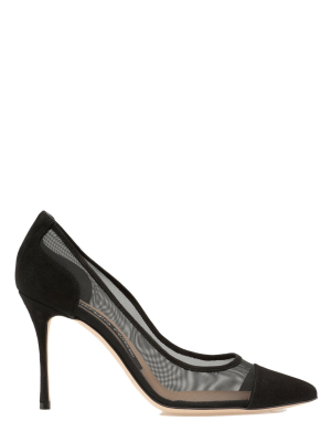 Sergio Rossi Godiva Mesh Pointed-toe Pumps