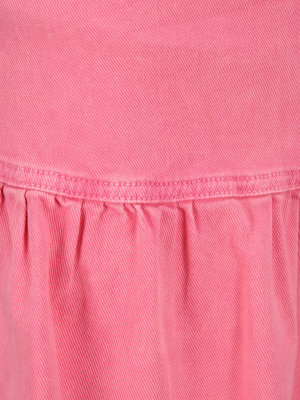 See By Chloé Short Ruffled Denim Skirt