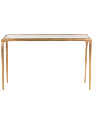 Garrick Coffee Table Gold/clear - Safavieh