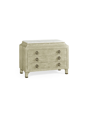 Oak Chest Of Drawers With Marble Top