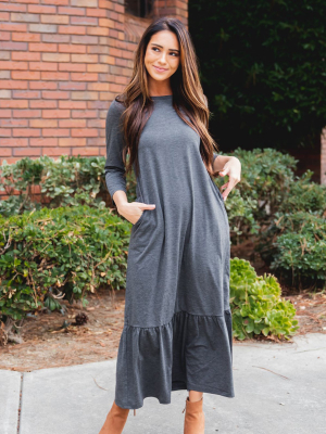 Sander Dress - Charcoal